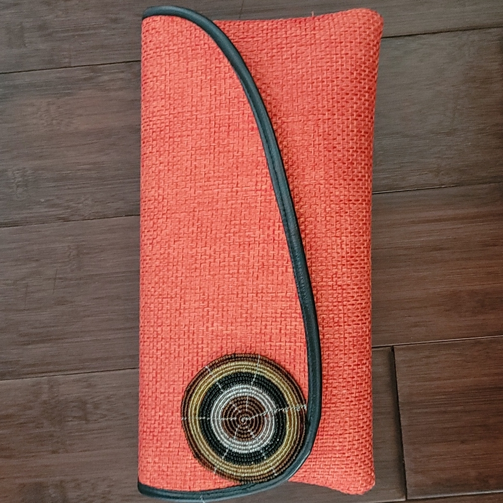 Orange African Clutch